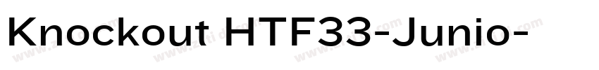 Knockout HTF33-Junio字体转换